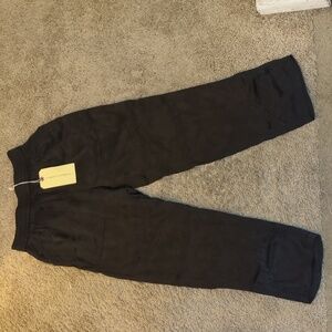 Raquel Allegra Black Trapunto Relaxed Pants Size 00 Women's NOW ONLY $50